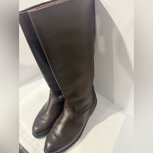 Lands' End coffee brown Leather Boots